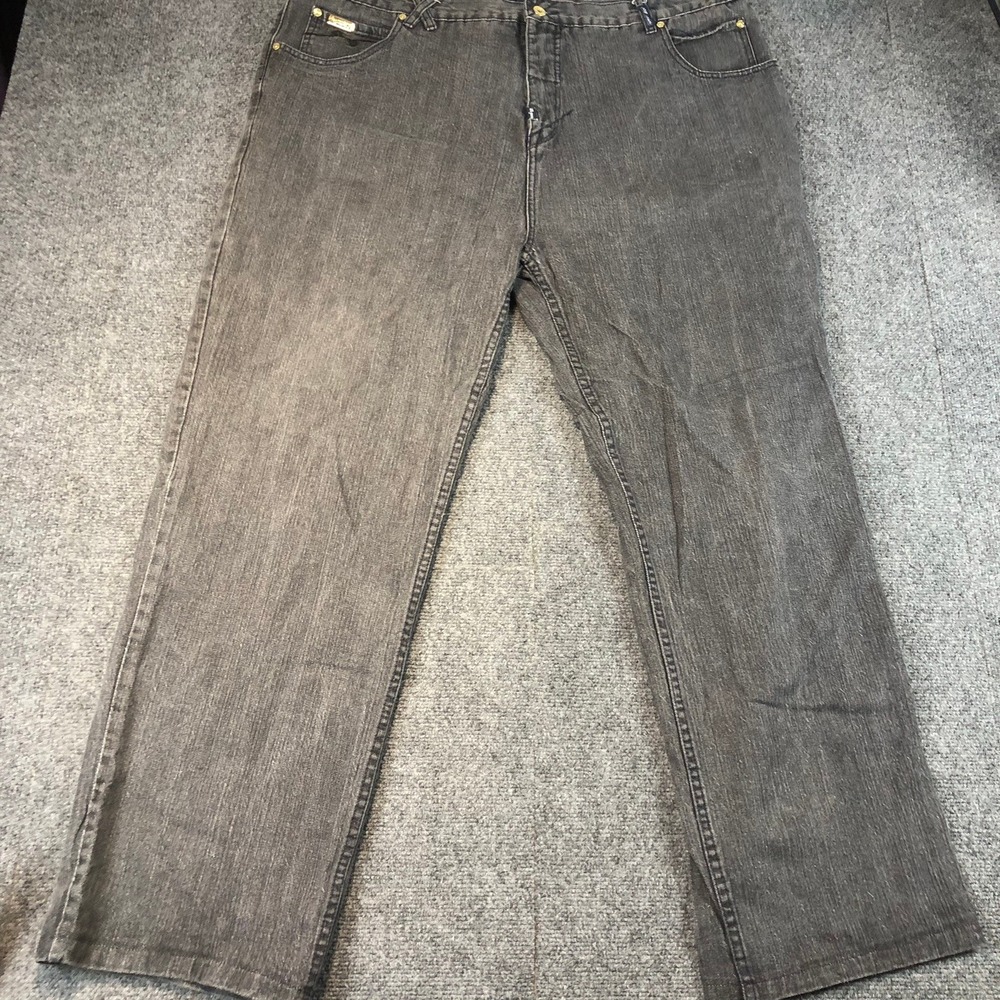 LRG Mens‎ Gray Relaxed Fit Denim Jeans Size 44x34 Casual Streetwear Pants